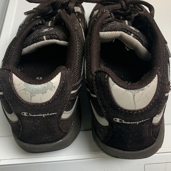 Champion sneakers chocolate brown cream womens size 8 tone fit shape ups vintage - Picture 6 of 11